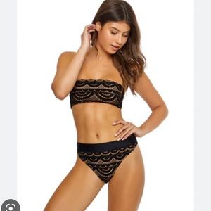 Pilyq Lace Bikini high waisted bottom and top
